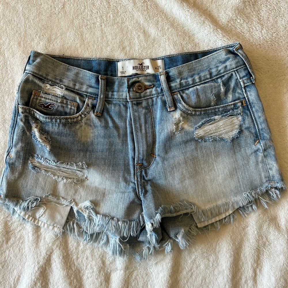 Hollister High Waisted Denim Shorts
